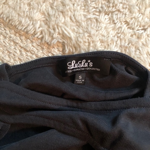 Lulu’s Fifth Avenue Charcoal Grey Maxi Dress - Picture 6 of 6